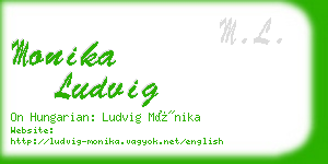 monika ludvig business card